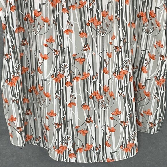 Faded Glory Tank Top Womens 4XL Floral Forest Round Neck Casual Vacation Beach - Picture 7 of 11